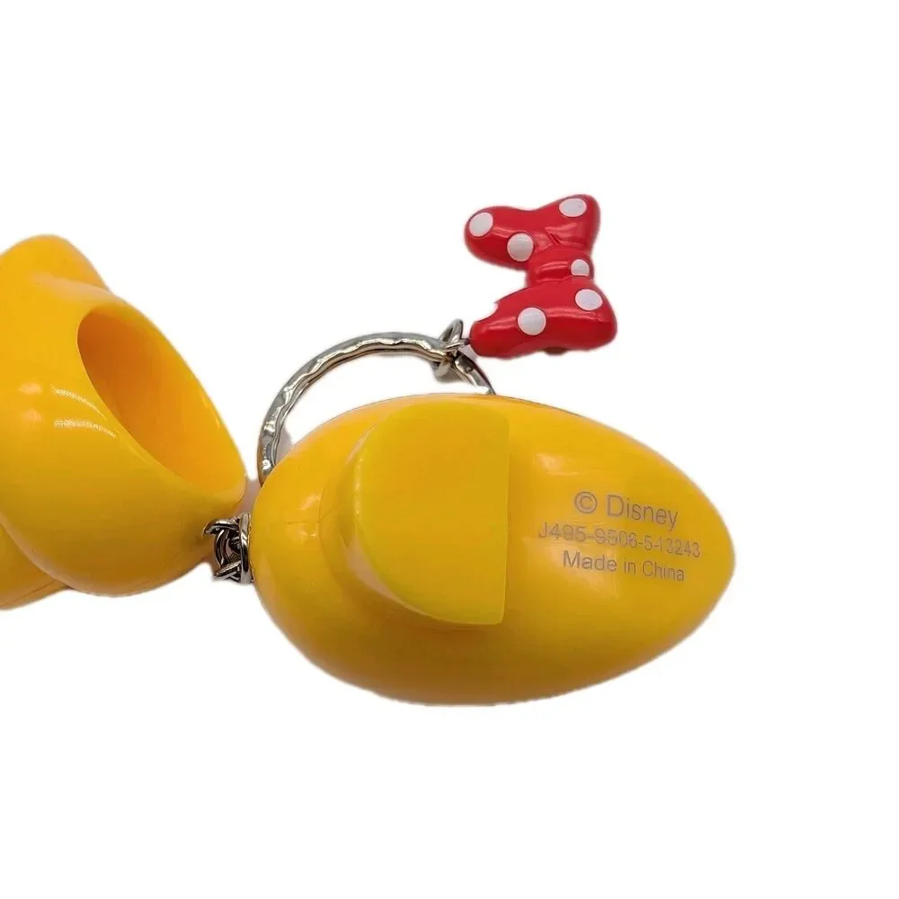 Disney Minnie Mouse Keychain Key Ring Dangling Shoes & Bow